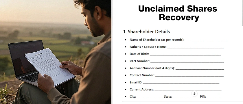 Unclaimed Shares Recovery in Raipur